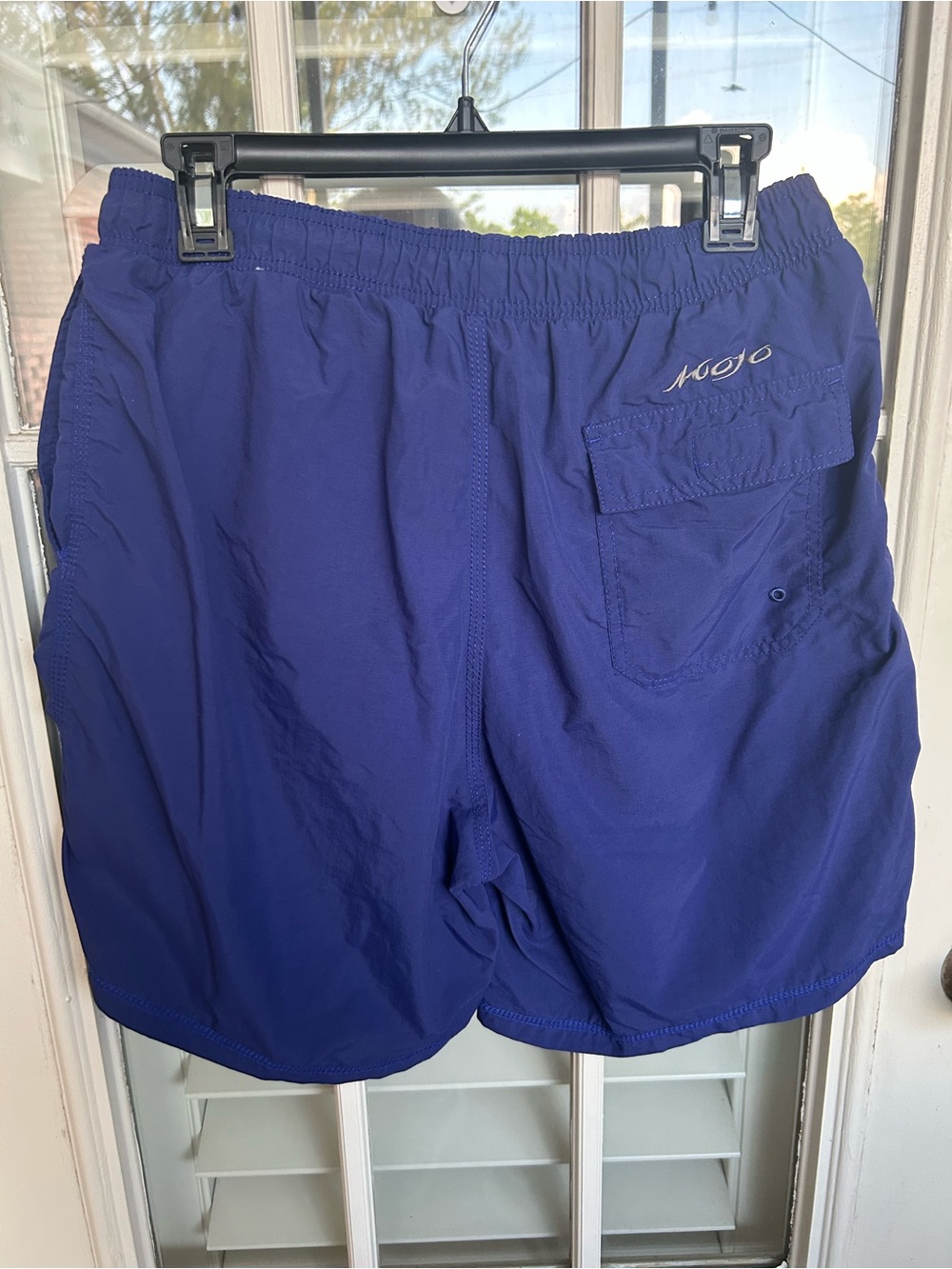Mojo Men's Deep Purple Swim Trunks with Elastic Waist